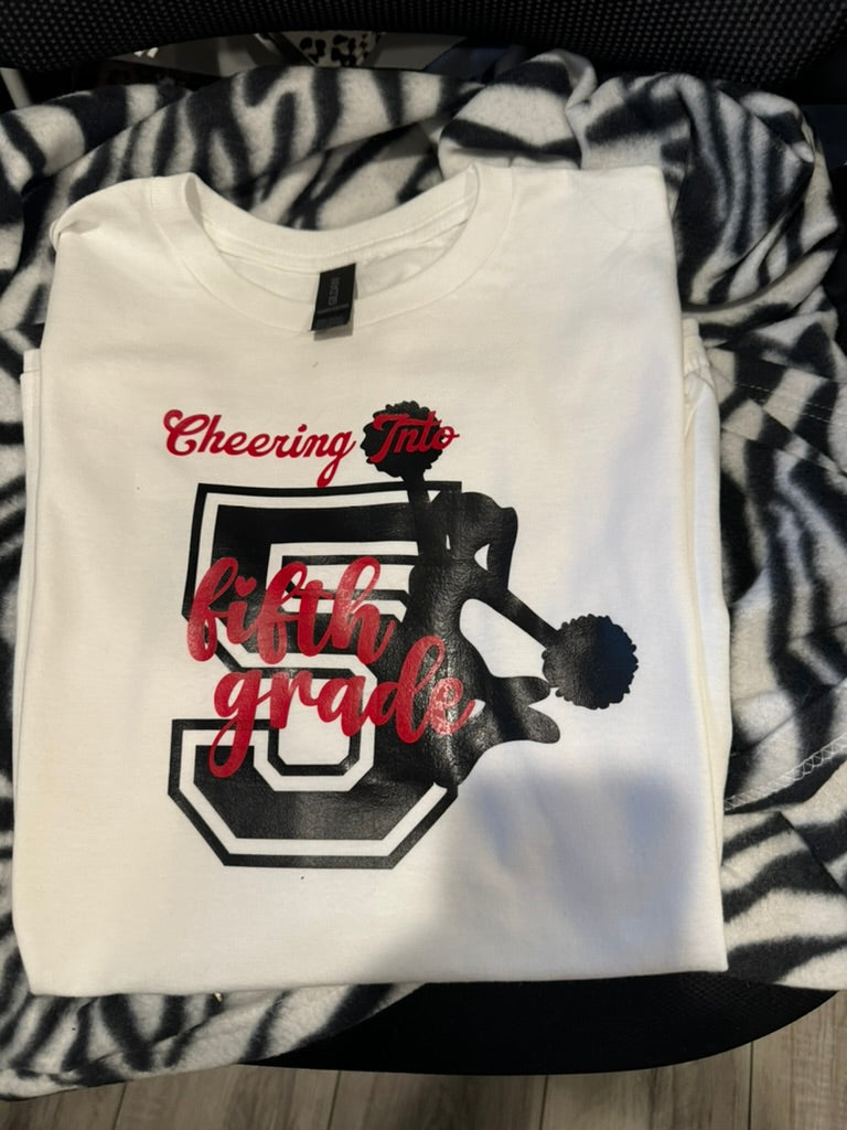 Cheerleader 5th Grade T shirt