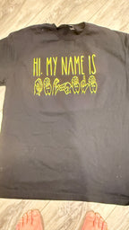 Hi My Name is...ASL first name T shirt