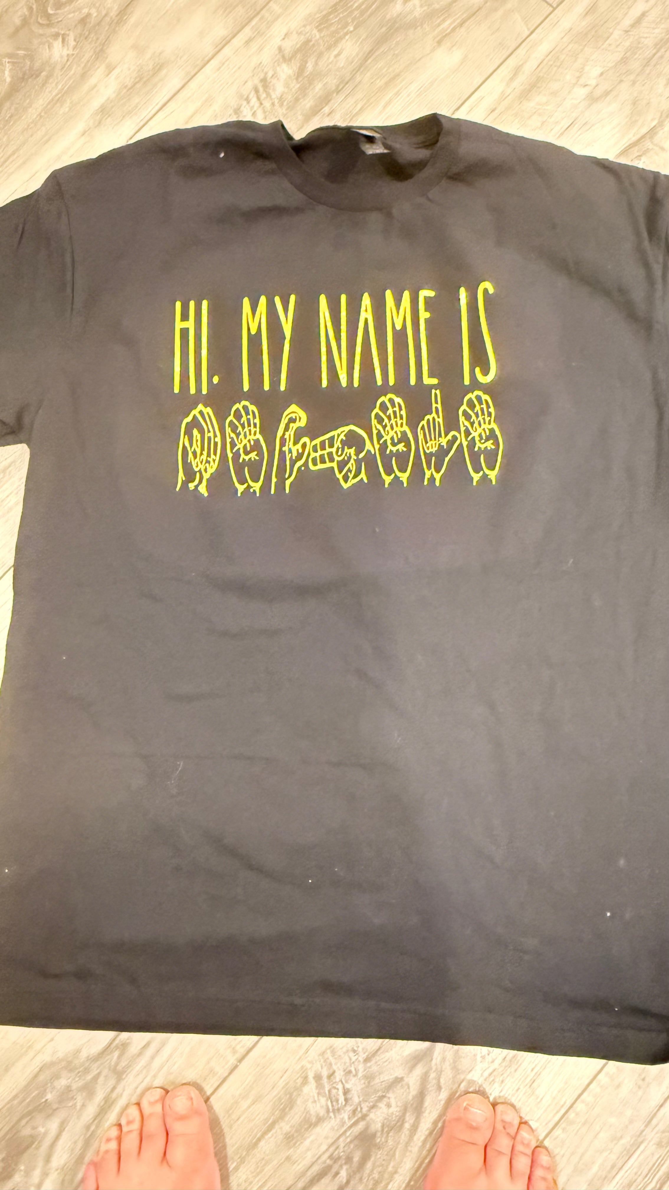 Hi My Name is...ASL first name T shirt