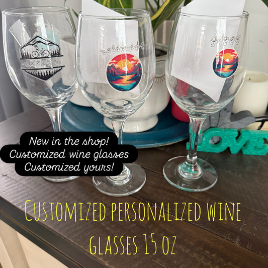 Custom me on Wine Glasses!