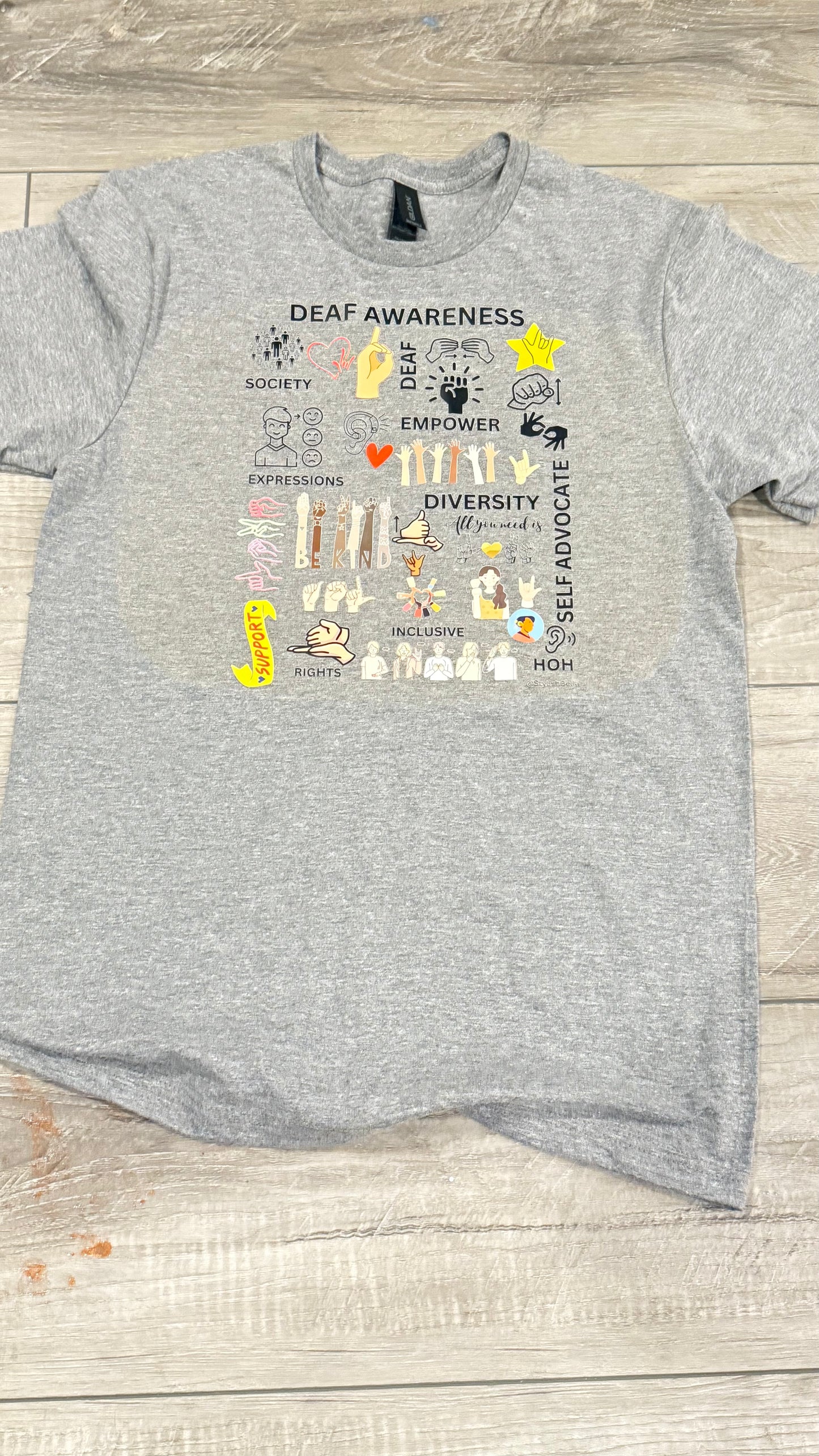 Deaf Awareness T shirt Design by Loree