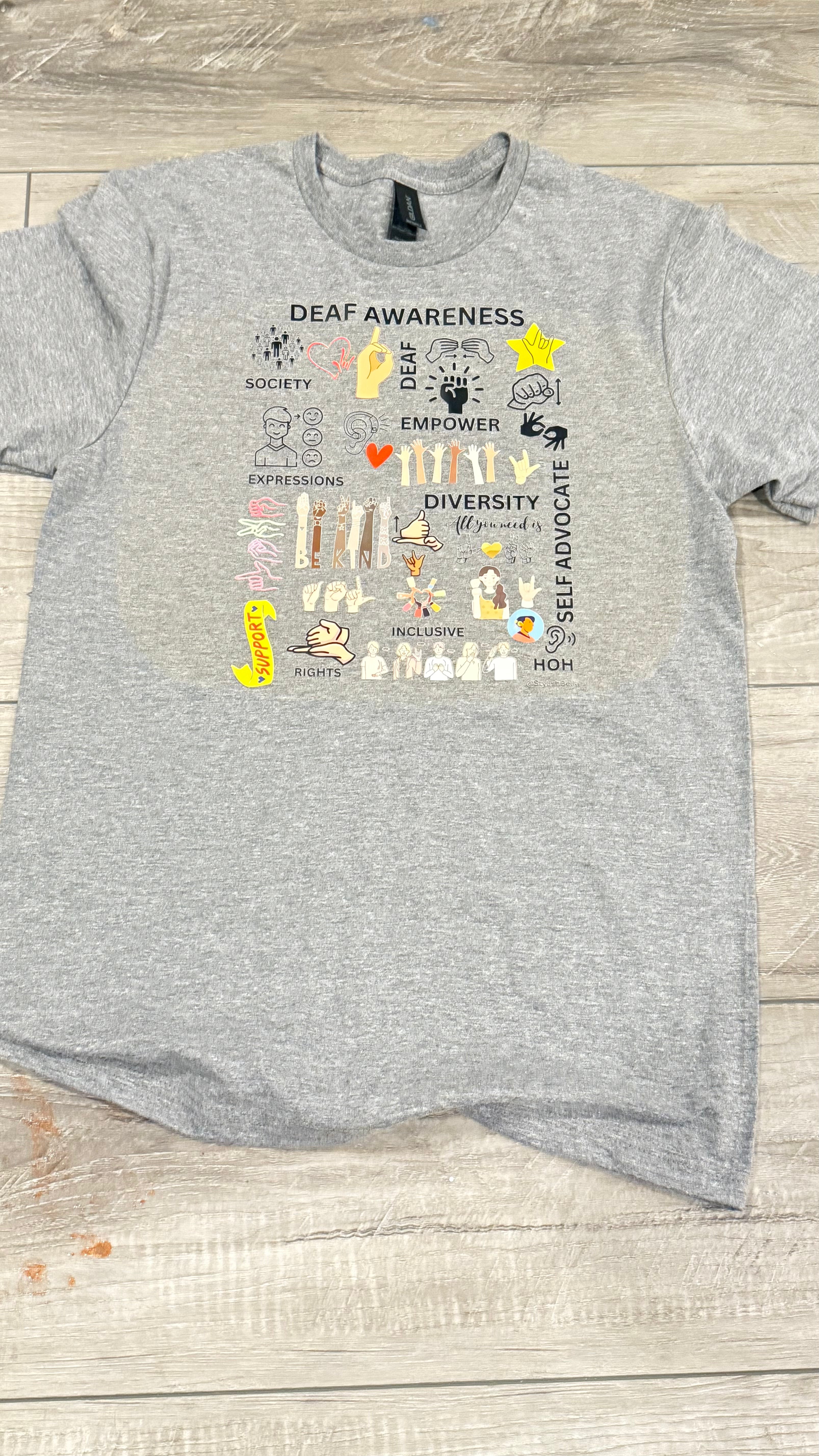 Deaf Awareness T shirt Design by Loree